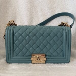 Chanel Blue Quilted Women's Bag